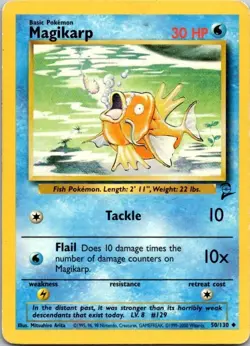 Pokemon TCG Magikarp 50/130 Base Set 2 - Image 1