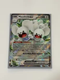 Maushold ex 155/182 Pokemon TCG Scarlet & Violet Paradox Rift Double Rare NM - Image 1
