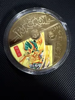 10 x Pokemon Go Gold Plated Poncho Pikachu Coin Set - Commemorative/Collectible - Image 2