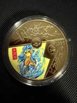 10 x Pokemon Go Gold Plated Poncho Pikachu Coin Set - Commemorative/Collectible - Image 4