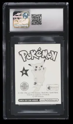 1998 Pokemon Merlin Series 1 Winking Pikachu CGC 7 U.K. #S6 Holographic - Image 2