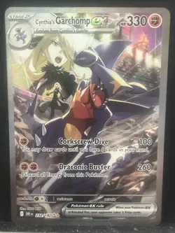 Cynthia's Garchomp EX 232/182 Destined Rivals Full Art Holo 330HP Rare Pokemon - Image 1