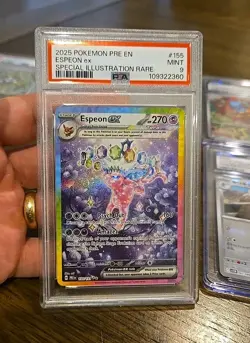Pokemon Espeon ex 155/131 Prismatic Evolutions SIR Holo PSA 9 Mint 💎 - Image 1
