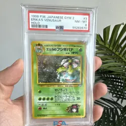 Pokemon 1999 Erika's Venusaur Holo Rare PSA 8 Japanese - Image 1