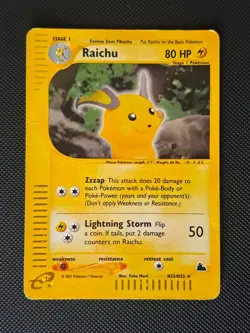 Pokemon Skyridge raichu H25/H32 damaged HOLO - Image 1