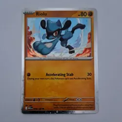 Pokemon Riolu 076/132 Mega Evolution Cosmos Holo Very Good Condition - Image 1