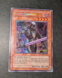 Yugioh Dark Grepher PTDN-EN000 Secret Rare Unlimited Vintage Excellent Condition - Image 1