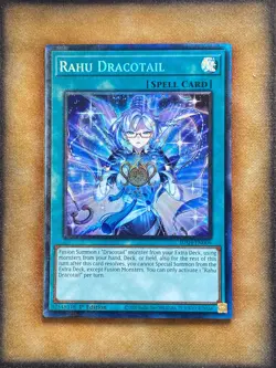 Yugioh Rahu Dracotail JUSH-EN009 Collector Rare 1st Ed NM - Image 1