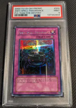 Yugioh Anti-Spell Fragrance PCY-002 Secret Rare PSA 9 Mint! - Image 1