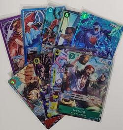 Bandai One Piece TCG OP14 Japanese Foil Parallel Alt Art Character Lot of 9 - Image 1