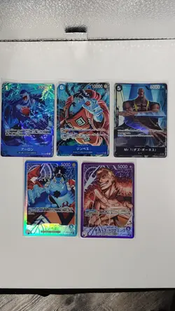 Bandai One Piece TCG OP14 Japanese Foil Parallel Alt Art Character Lot of 9 - Image 2