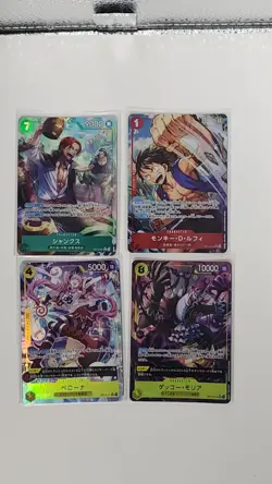 Bandai One Piece TCG OP14 Japanese Foil Parallel Alt Art Character Lot of 9 - Image 4