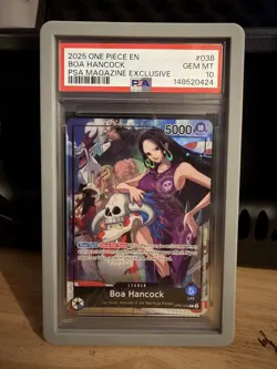 2025 ONE PIECE PROMOS PSA MAGAZINE EXCLUSIVE #038 BOA HANCOCK PSA 10 - Image 1