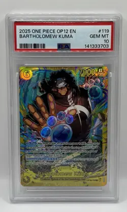 One Piece CCG Bartholomew Kuma OP12-119 SEC - English - PSA 10 - Image 1