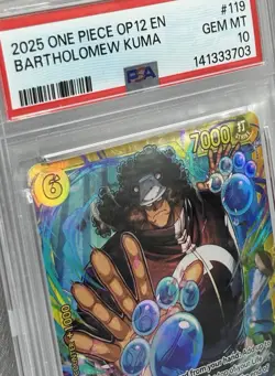 One Piece CCG Bartholomew Kuma OP12-119 SEC - English - PSA 10 - Image 3