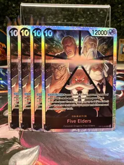Five Elders OP13-082 Carrying On His Will Foil - Playset Of 4 - One Piece TCG - Image 1