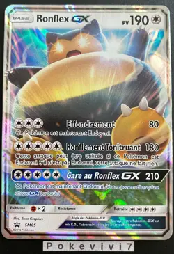 Carte Pokemon RONFLEX SM05 PROMO GX Ultra rare Soleil et Lune SL FR - Image 1