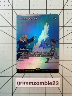 Training Grounds BORDERLESS FOIL - MTG Magic the Gathering - TLE - Image 1