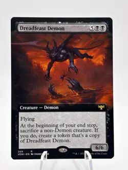 Dreadfeast Demon 369 Extended Art Innistrad: Crimson Vow VOW MTG NM - Image 1