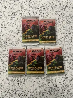 Magic The Gathering MTG Dominaria United Jumpstart Booster Pack Lot 5x New - Image 1