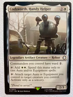MTG 1x Codsworth, Handy Helper 14 Universes Beyond Fallout Magic Gathering x1 NM - Image 1