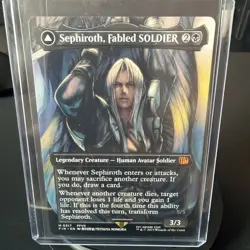 MTG English Sephiroth, Fabled SOLDIER (Borderless) (0317) NM Normal - Image 1