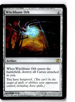 Witchbane Orb 236 Rare Innistrad Magic: The Gathering Lightly Played - Image 1
