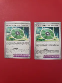 2x Technical Machine Evolution 178/182 x2 - Paradox Rift - Pokemon - Image 1