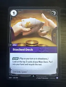 Riftbound TCG | Stacked Deck | 183/298 | Origins | NM - Image 1