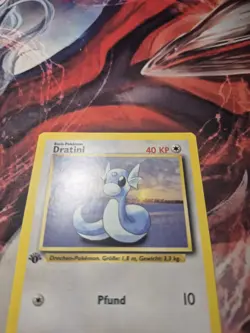Pokemon Card - Dratini German 1st Edition Base Set 26/102 Uncommon LP - Image 2
