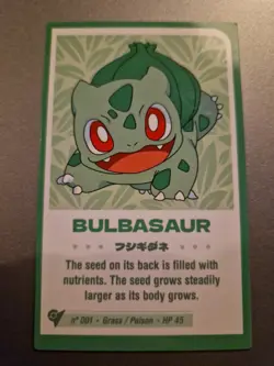 Pokemon Peru Exclusive Shining Infinity Non Holo Card Bulbasaur - Image 1