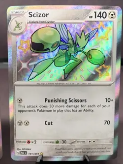 Pokemon TCG Paldean Fates Baby Shiny Holo Rare Evolution Line NM Shiny Rare SV - Image 3