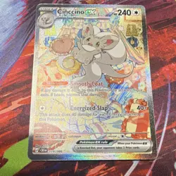 The Pokemon Company Cinccino EX 119/086 CRI Holo Stage 1 240 HP English Card - Image 1