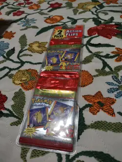 1996 Pokemon ACTION FLIPS Lenticular Cards Blister (2 Packs) VTG New Sealed NIP - Image 1