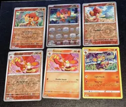 Pokemon TCG Pansear (Master Ball) 014/086 Sv: White Flare Holo + Bundle 6 Cards - Image 2