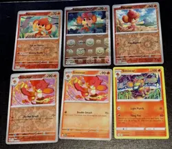 Pokemon TCG Pansear (Master Ball) 014/086 Sv: White Flare Holo + Bundle 6 Cards - Image 3