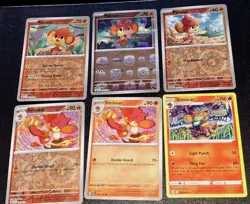 Pokemon TCG Pansear (Master Ball) 014/086 Sv: White Flare Holo + Bundle 6 Cards - Image 4