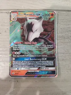 Alolan Marowak GX - SM187 Holo Promo Sun & Moon Promo Pokemon Holo - Image 1