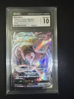 2022 POKEMON JPN VSTAR UNIVERSE HOLO #054/172 MEW VMAX CGC 10 GEM MINT - Image 1