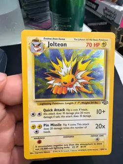 Vintage Pokemon holo Jolteon 4/64 Jungle Holo Mod play - Image 2