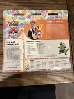 Crushing Thorn / Fernando Cifuentes Pokemon Honolulu '24 World Championship Deck - Image 2