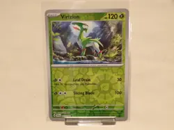 Pokemon TCG Virizion 015/159 – SV09 Journey Together Uncommon Reverse Holo Card - Image 1