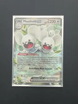 Maushold EX 155/182 TCG Scarlet & Violet Paradox Rift Rare NM Pokemon Card - Image 1