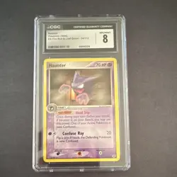 Pokemon Haunter 34/112 EX Fire Red & Leaf Green Regular Uncommon CGC 8 2004 - Image 1