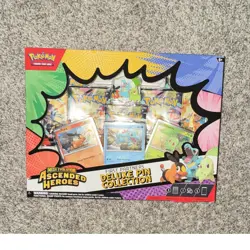 Pokemon Mega Evolution—Ascended Heroes Deluxe Pin Collection Promo Pin 2025 - Image 1