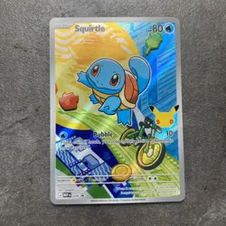 First Partner Illustration Squirtle Promo Full Art Holo 037 Pokemon TCG - Image 1