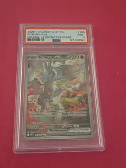 Reshiram EX #166/086 Pokemon SV White Flare Special Illustration Rare PSA 9 - Image 1