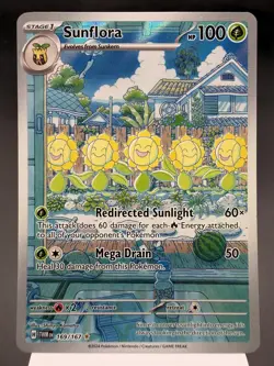Sunflora 169/167 - Illustration Rare - Twilight Masquerade Pokemon Card MINT - Image 1