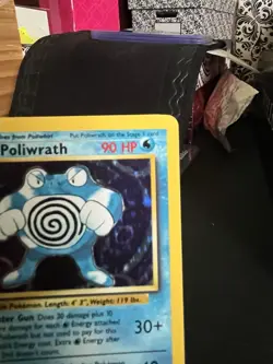 Pokemon Poliwrath Base Set Holo Rare 13/102 1999 90 HP English - Image 3