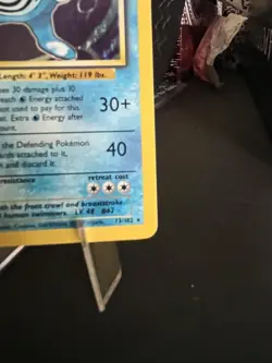 Pokemon Poliwrath Base Set Holo Rare 13/102 1999 90 HP English - Image 4